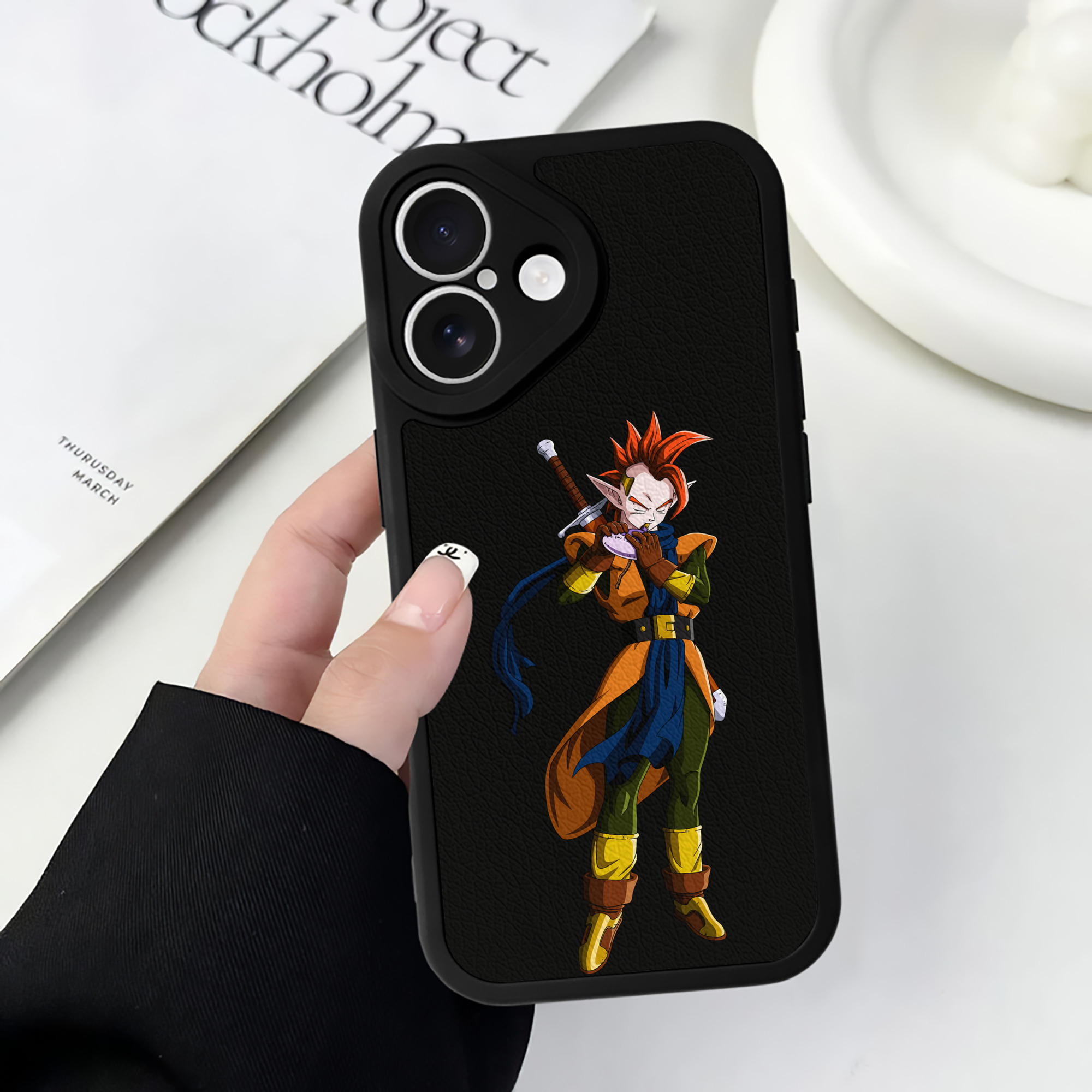 （画像用） ドラゴンボール DRAGON BALL 【iPhone 16シリーズ対応】シリコンスマホケース（レザー調） 材質：シリコン